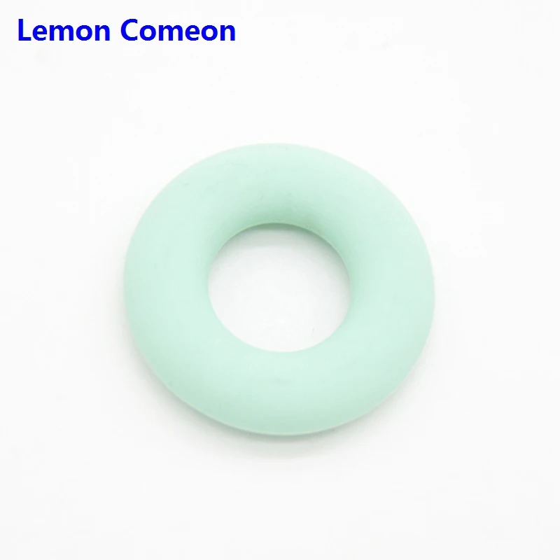 Lemon Comeon 42 мм пищевой силикон бисер ребенок прорезывание зубов кольца игрушки Детские Прорезыватели круг Детские аксессуары детские BPA бесплатно