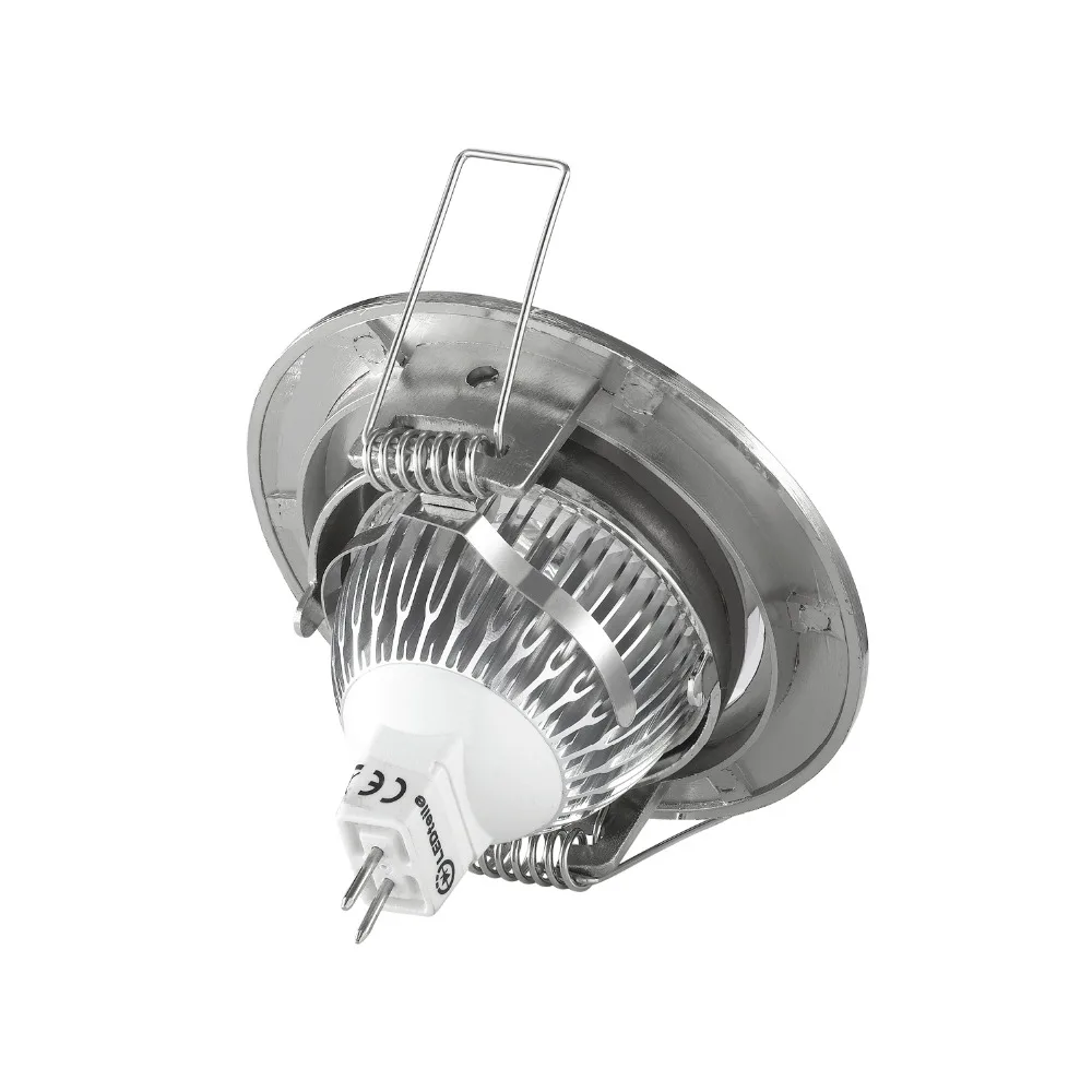 

Indoor Loby Hotel Shopping Center 3inch Ceiling Light Frame for GU10 MR16 GU53 Bulb Round 50mm Halogen Bulb Light Fixtures White