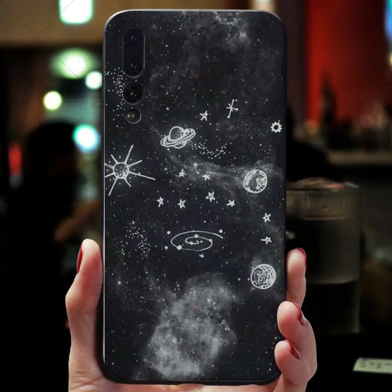 Мягкий силиконовый чехол Babaite sky Space planet sun Moon stars для Huawei Mate 10 P9 P10 P20 P20pro honor 9 V9 V10 |