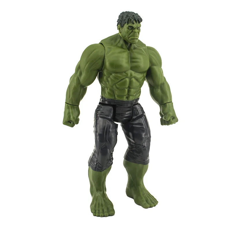 Hulk No Box Дисней Marvel игрушки 30 см Мстители Бесконечность войны супер герой Капитан Америка Железный человек танос Халк ПВХ фигурка куклы игрушка подарок - Цвет: Hulk No Box