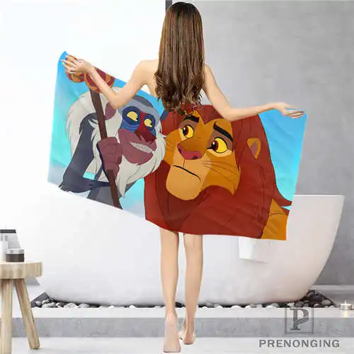 Face or Bath Towel На заказ lion_king_(1) тряпка для ванной комнаты полотенце s полотенце для лица/банное полотенце для душа Размер s 33x74 см/72x143 см#18-12-16-03-138 - Цвет: Face or Bath Towel
