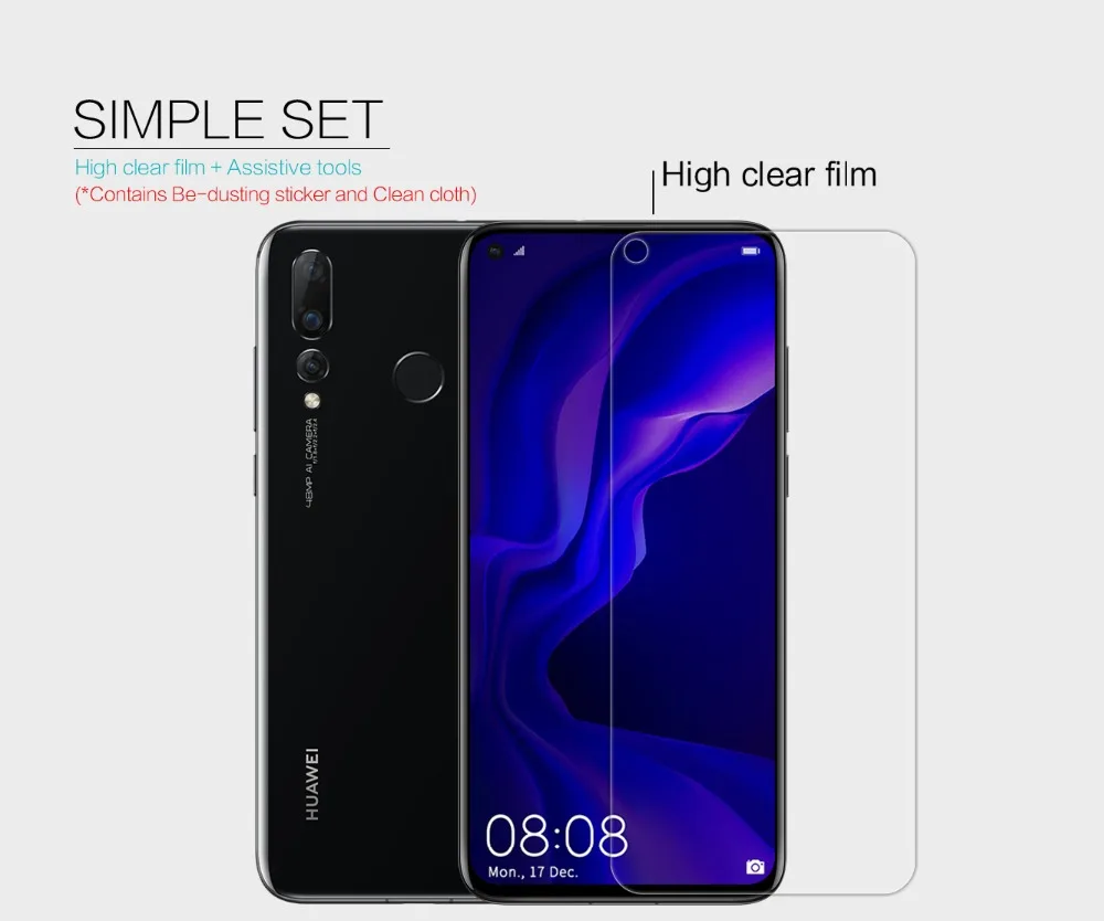 2 шт./лот Huawei Nova 4 защитная пленка для экрана NILLKIN матовая или суперпрозрачная