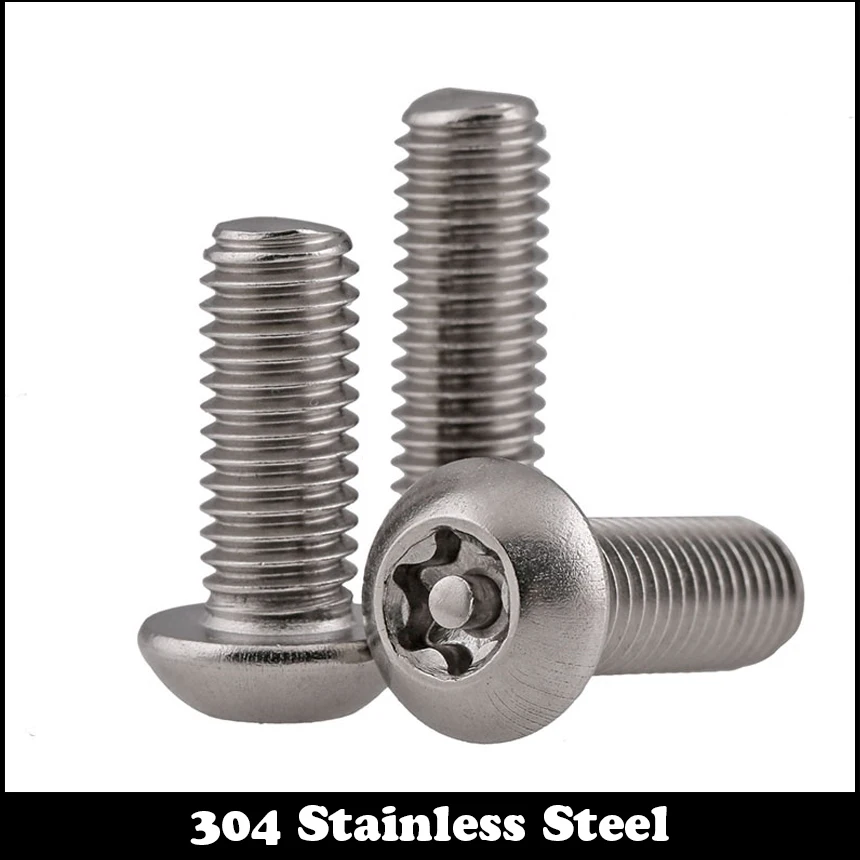 M6 * 25 M6x25 30 M6x30 35 M6x35 304 нержавеющая сталь 304ss Torx 6 шестилопастный штифт в круглой