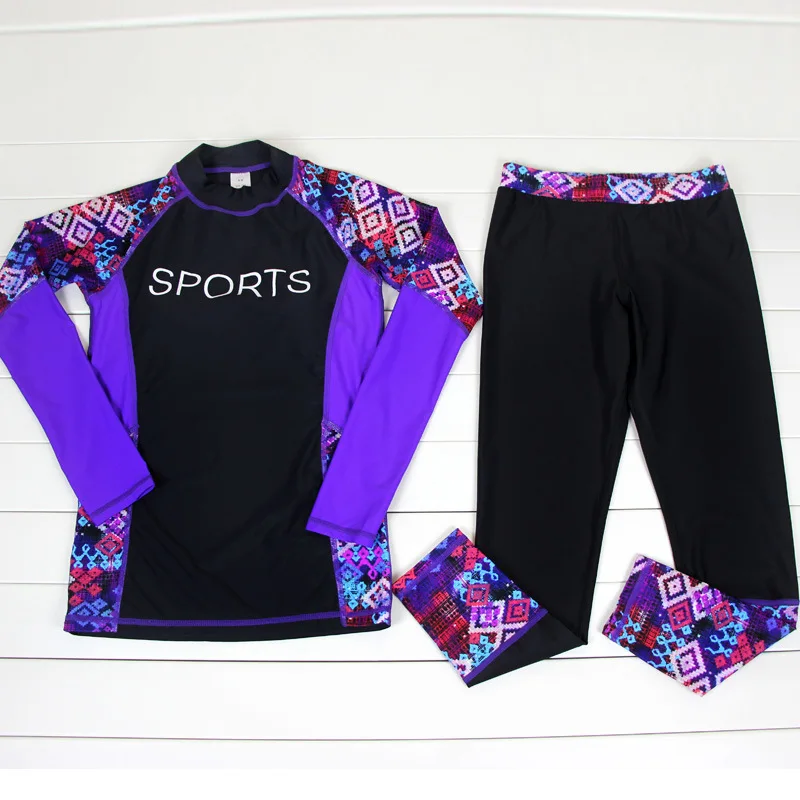 Женский гидрокостюм с длинным рукавом купальник для серфинга рашгарды женские