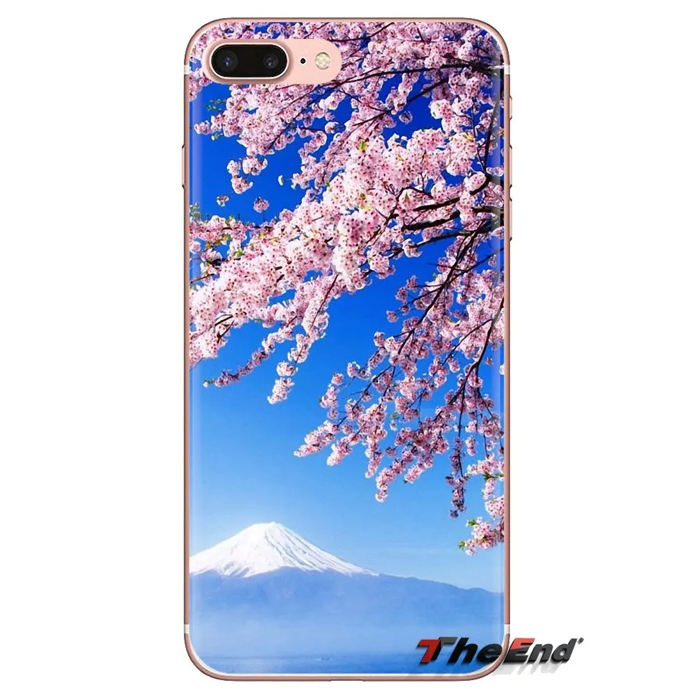 Япония Сакура мягкие прозрачные чехлы Чехлы для Huawei Mate Honor 4C 5C 5X6X7 7A 7C 8 9 10 8C 8X20 Lite Pro