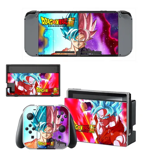 Dragon Ball Super Z Наклейка виниловая Защитная Наклейка для кожи для nintendo Switch NS консоль+ контроллер+ подставка держатель Защитная кожа - Цвет: YSNS0671