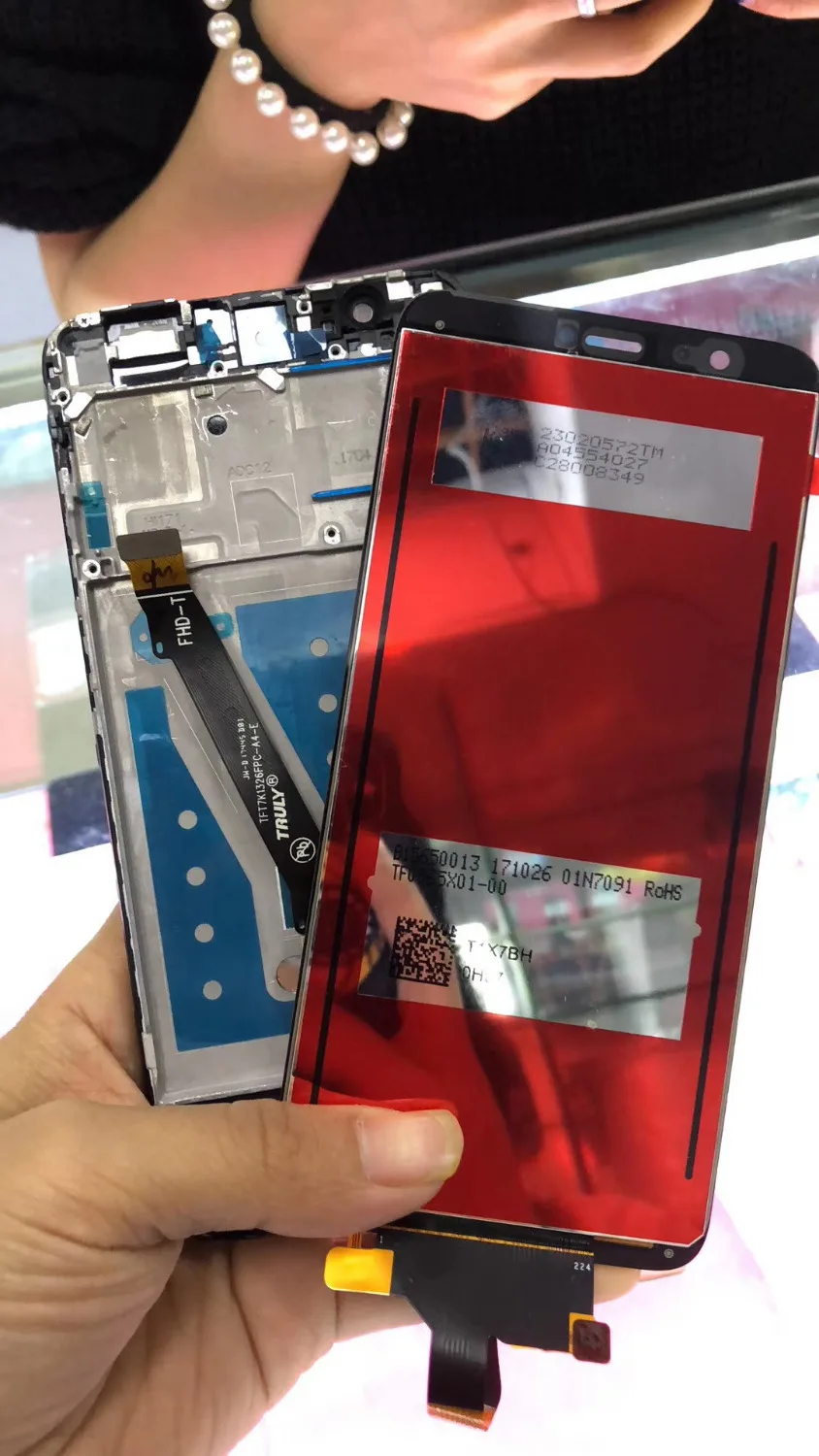5 65 &quotпротестированный ЖК дисплей для HUAWEI P Smart сенсорный экран с заменой рамки LCD