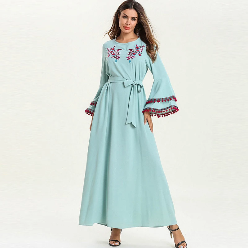 Kaftan Abaya Dubai Indonesia Turkey Islam Hijab Muslim Dress Abayas For Women Jilbab Caftan Elbise Ramadan Robe Islamic Clothing |