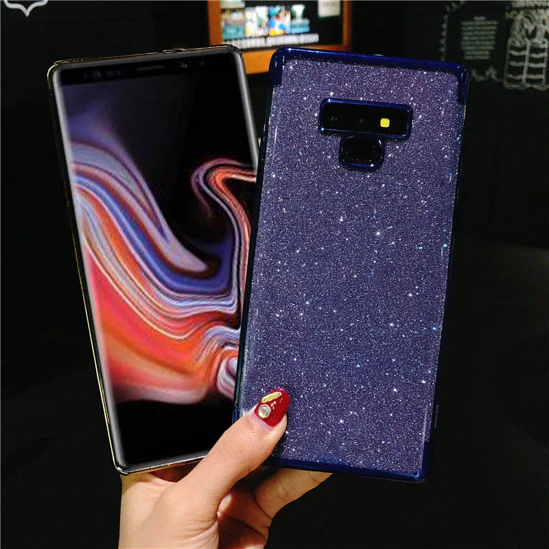 Glitter TPU Phone Case For Samsung Note 9 Cover S9 S8 Plus S7 S6 Edge A3 A5 A6 A7 A8 J2 J3 J5 J7 Pro 2016 2017 J4 J6 2018 Cases |