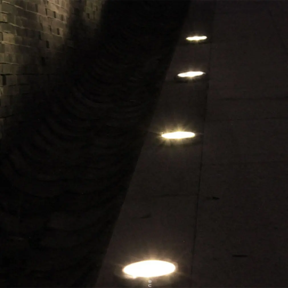 Солнечный Подземный свет солнечный похороненный 8LED белый/теплый белый