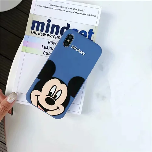 Mickey Мягкая силиконовая задняя чехол для iPhone 5 5S SE с 3D рисунком Минни Ститч Единорог 5C 6 6s X XR Xs Max 7 8 Plus чехол для телефона Fundas Capa - Цвет: Mickey