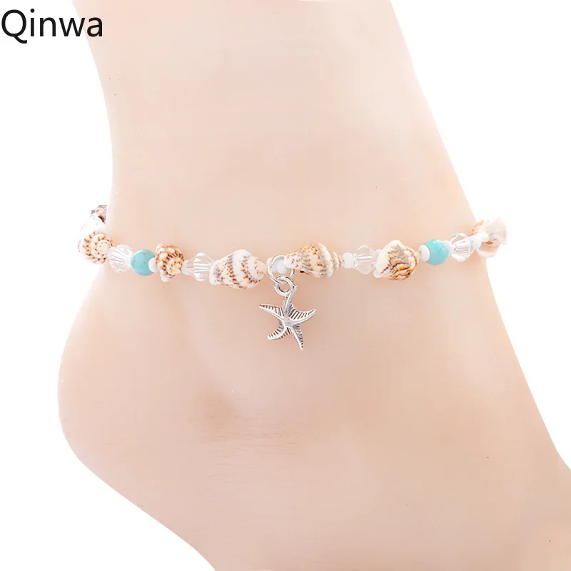 2019 Новый Богемский Браслет для щиколоток с камнем женщин винтажный ножной