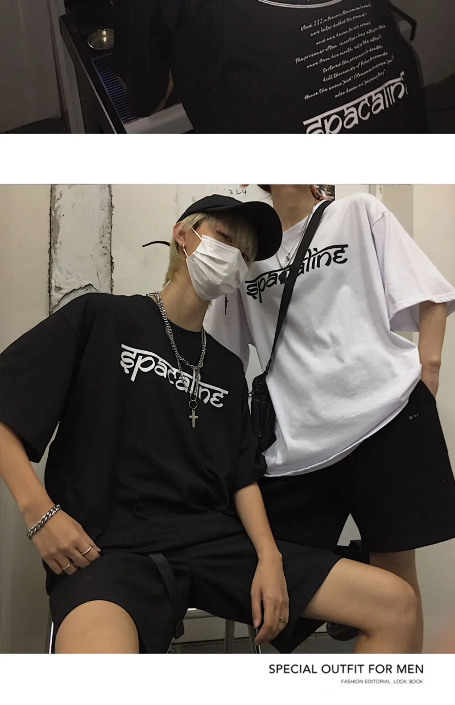 Harajuku/Одежда для пар; летняя модная футболка в Корейском стиле Ulzzang; уличная одежда со светоотражающим принтом; футболки с короткими рукавами; женские топы