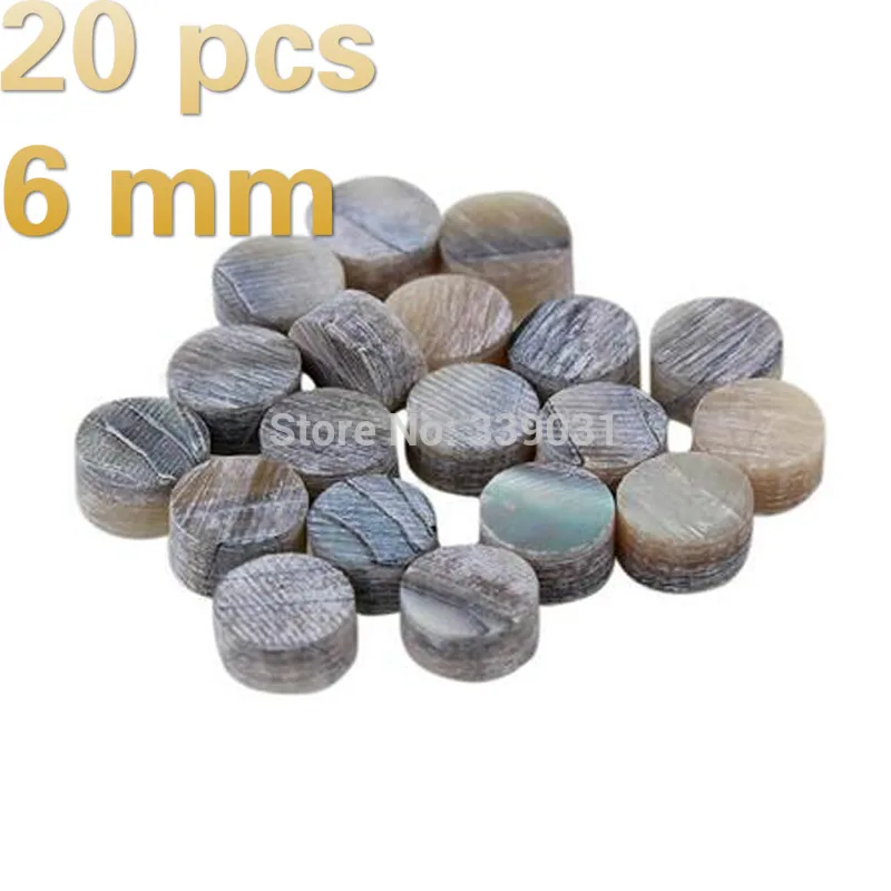 6 mm NAOMI Guitar Dots 20 шт. зеленый Абалон инкрустация Гитара Точки инкрустация гриф боковые точки проект 2 мм-12 мм аксессуары для гитары - Цвет: 6 mm
