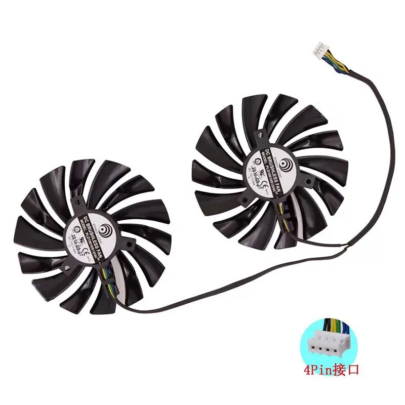 Диаметр 95 мм 2 шт./компл. для MSI GTX1080Ti/1080/1070Ti/1070/1060 RX580/570 Броня VGA охлаждающий вентилятор процессорный кулер радиатора