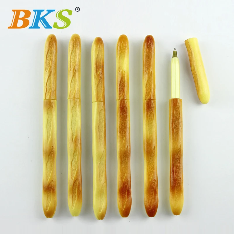 Оптовая продажа ручек в форме хлеба шариковая ручка для офиса и школы креативная