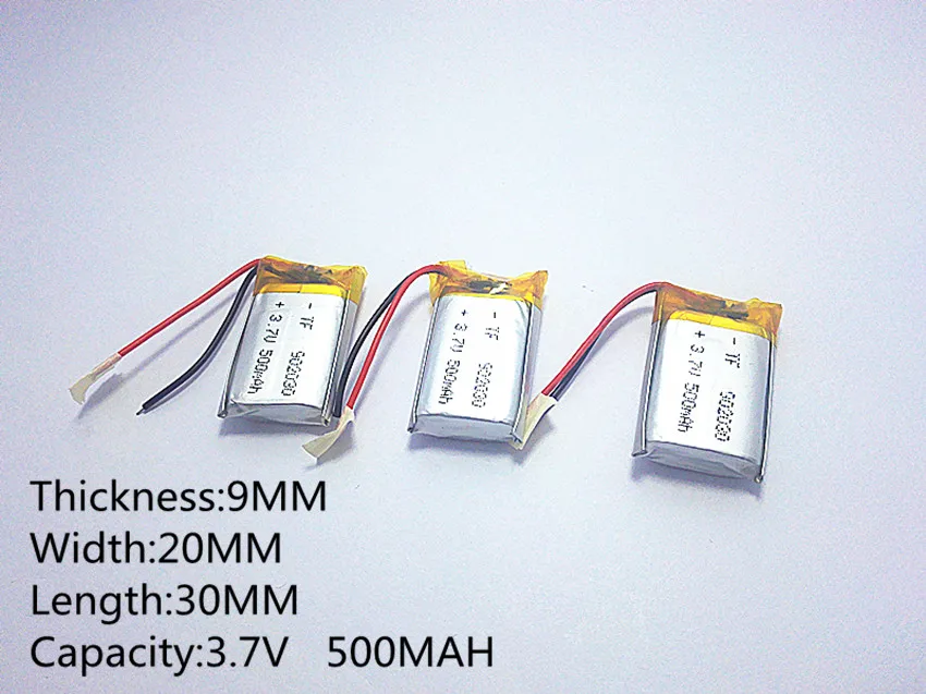 3 7 V 500mAH 902030 PLIB Полимерный литий ионный/литий ионный аккумулятор для GPS mp3 mp4 mp5 dvd