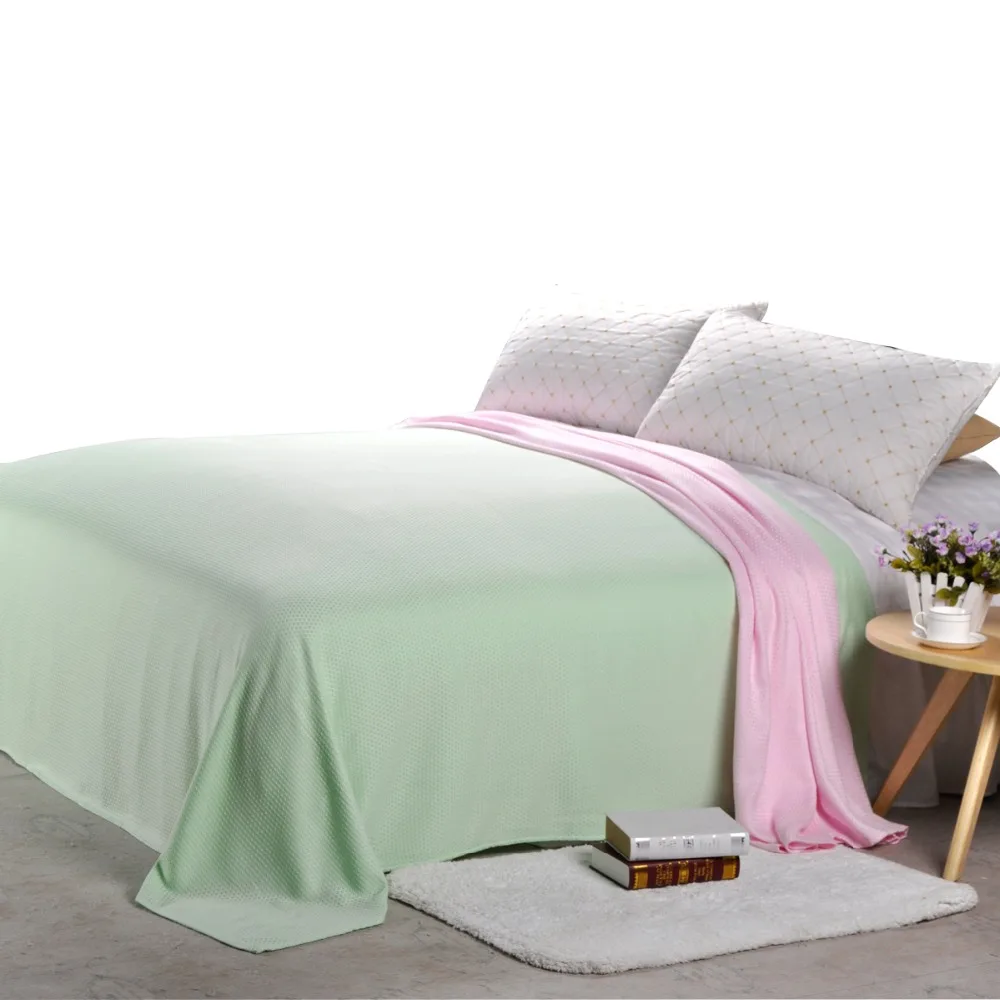 Новый 2017 бамбук одеяло - 1PC 200*230 см Пледами Super Soft Клетчатую на кровати для взрослых