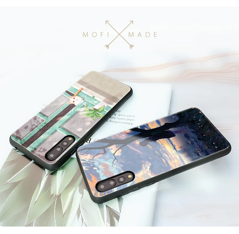 Для huawei Honor V20 чехол для huawei P20 чехол Mofi для huawei P20 Lite Nova 3E 3 3I 4 Honor 8X Max чехол с мультяшным котом лимоном