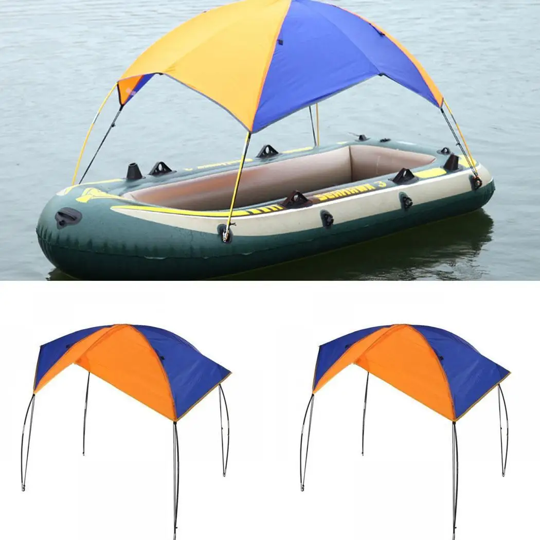 2-4 человека надувная лодка приют Каяк Аксессуары рыбалка солнцезащитный навес от