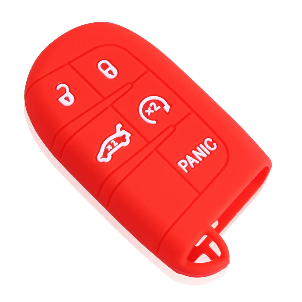 Силиконовый чехол для ключей от машины JEEP Grand Cherokee Dodge JCUV Дарт Journey Chrysler 300C Fiat 5