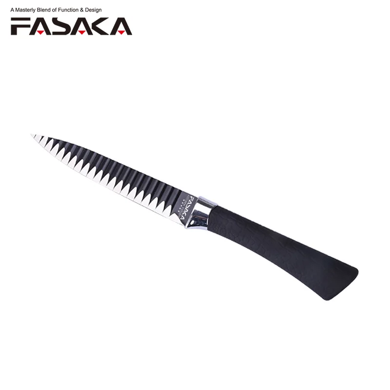 FASAKA Top Grade Stainless Steel 3CR13 Kitchen Knife 5''Utility 5''Kitchen Cutting Special Double Side Grinding Blade Tool | Дом