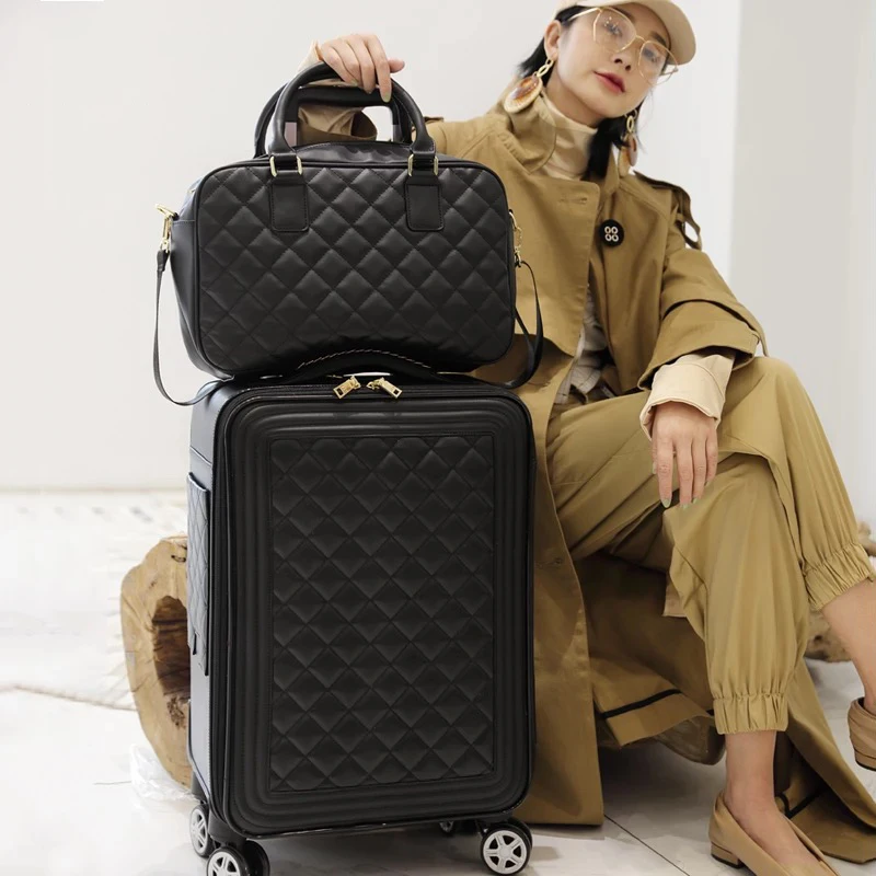 Fashion suitcase 24 inch luggage boarding set box trolley case universal wheel female 20 Korean version for women | Багаж и сумки