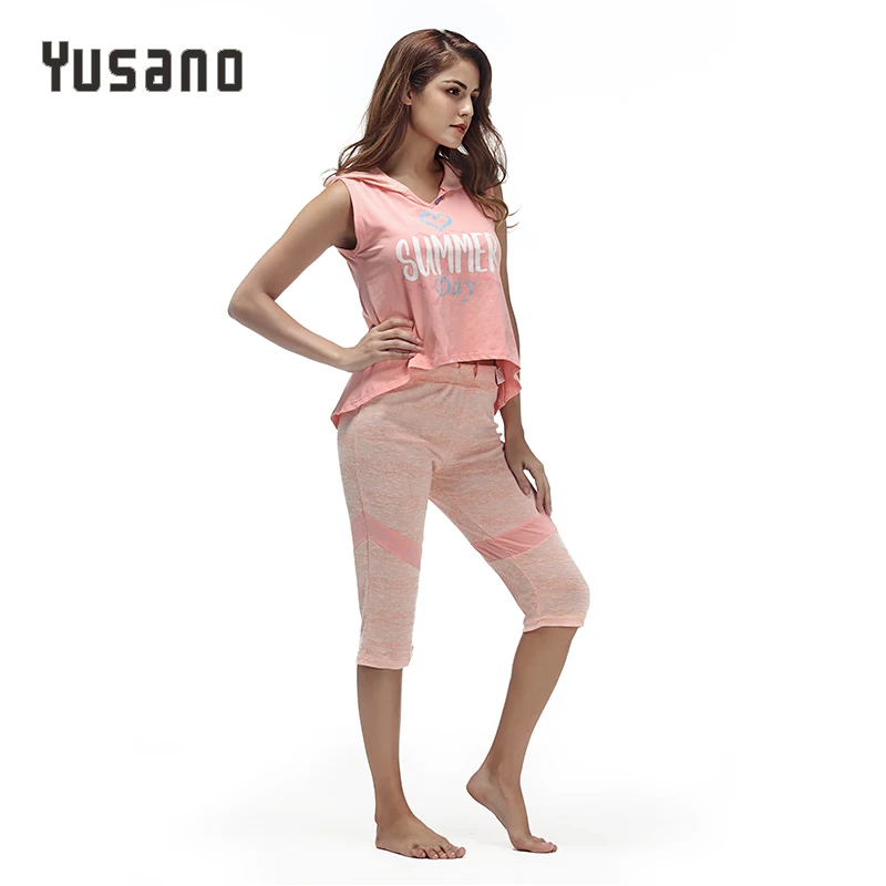 Женская пижама без рукавов розовая зеленая с надписью|pijama unicorn|casual pajamassleepwear pink |