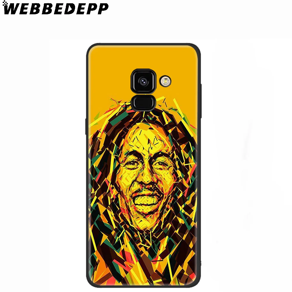 WEBBEDEPP Боб Марли силиконовый чехол для Samsung Galaxy A3 A5 A6 A7 A8 A9 A10 A20 A30 A40 A50 A70 M10 M20 M30 |