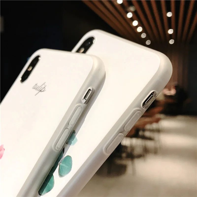 Чехол с зелеными листьями для IPhone Xs XR XS Max X 3D Рельефный цветок лист чехол телефона