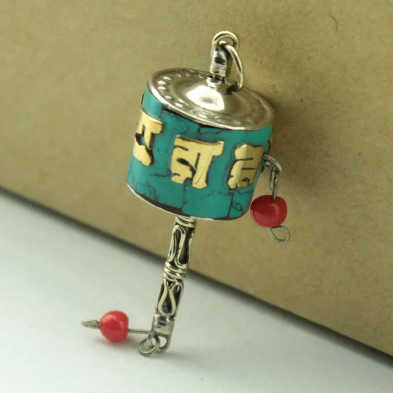 TEVIDA R75 тибетские серебряные медные Бусы Ретро молитва Непальские Подвески