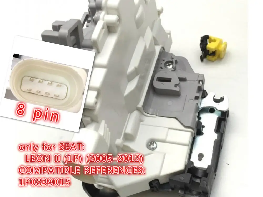 REAR LEFT Для Volkswagen MK5 EOS SEAT Leon 1 P зд Altea Toledo передний левый дверной замок-щеколда/внутренний и внешний створчатый распашный дверь замок привод 1P1837015 1P1837015A - Цвет: REAR LEFT
