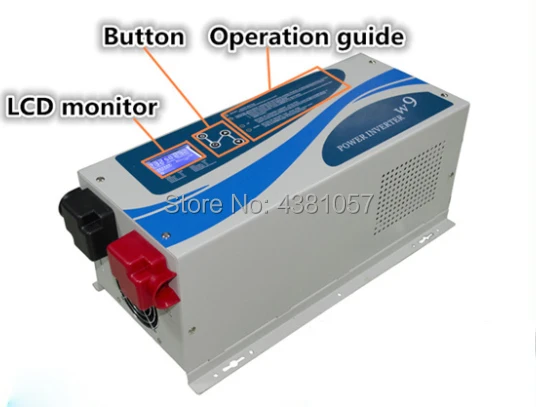 Солнечный инвертор 3000 Вт Чистая Синусоидальная волна решетки постоянного тока
