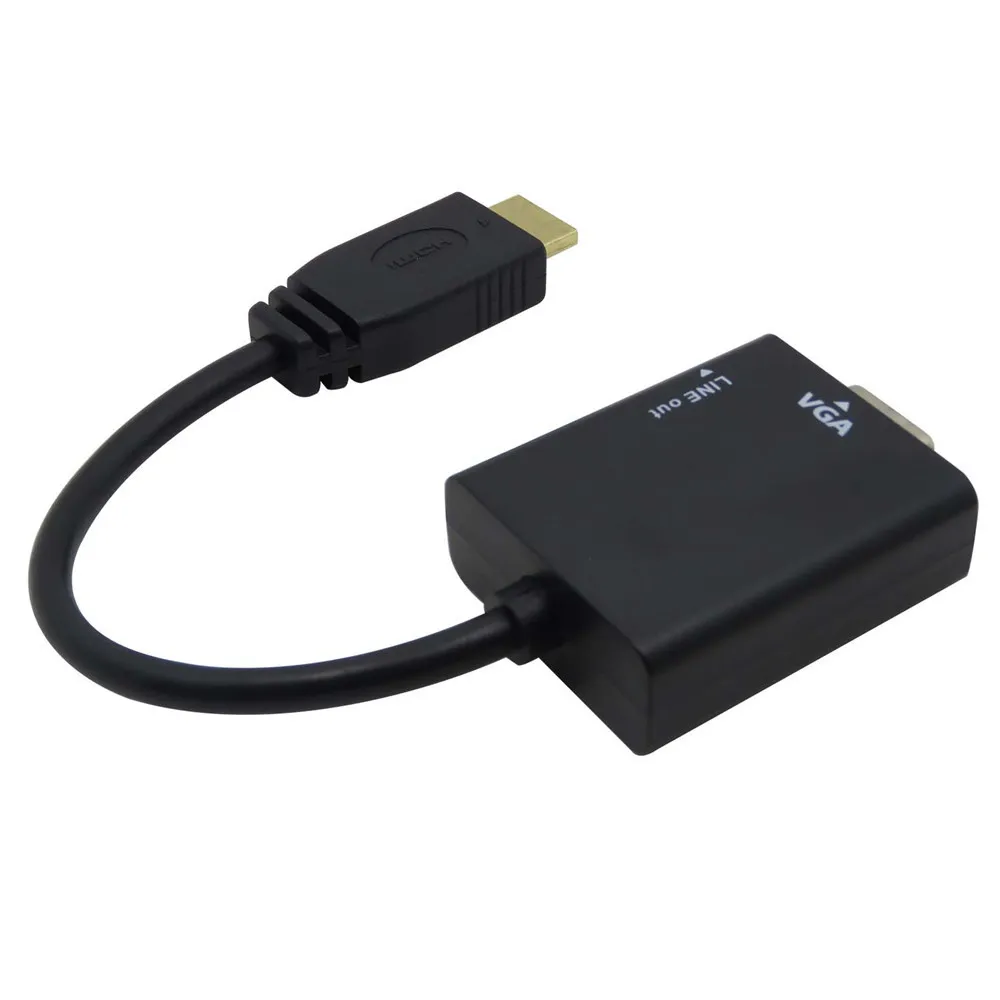 Конвертер hdmi в vga с аудио мини HDMI адаптер + Micro 3 1 к VGA папа мама многофункциональный