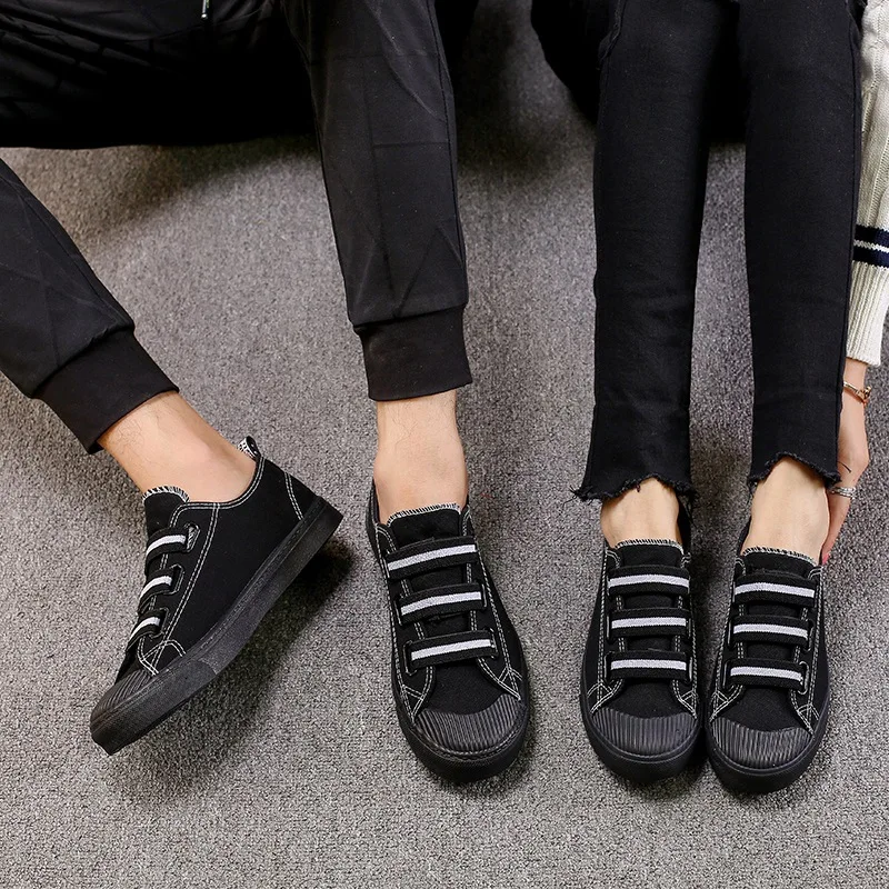 Парусиновая обувь 2018 Весенняя Студенческая на плоской подошве дышащая мужская с
