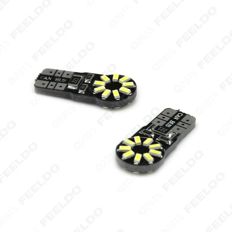 LEEWA 50 шт. Белый T10 194 W5W 2W 6500K 216lm 3014 чип 18 SMD Canbus автомобильное светодиодное освещение