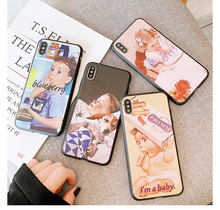 GlamPhone чехол Милый Мультфильм иллюстрация чехол для телефона для iPhone X XS Max XR Мягкий силиконовый чехол для iPhone 7 8 6 6s Plus чехол