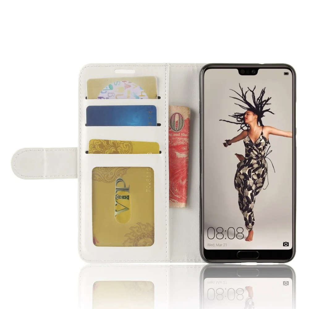 Tekace Книга Флип PU Кожа Фолио кошелек чехол для huawei P20 держатель карт Стенд Крышка