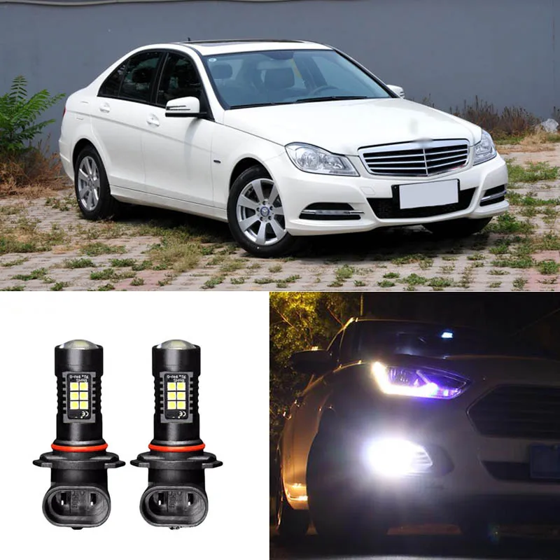 2x Canbus H11 3030 21SMD LED DRL Daytime Running Fog Lights Bulbs Fit For Benz C180 C260 C300 2010-2013 | Автомобили и мотоциклы
