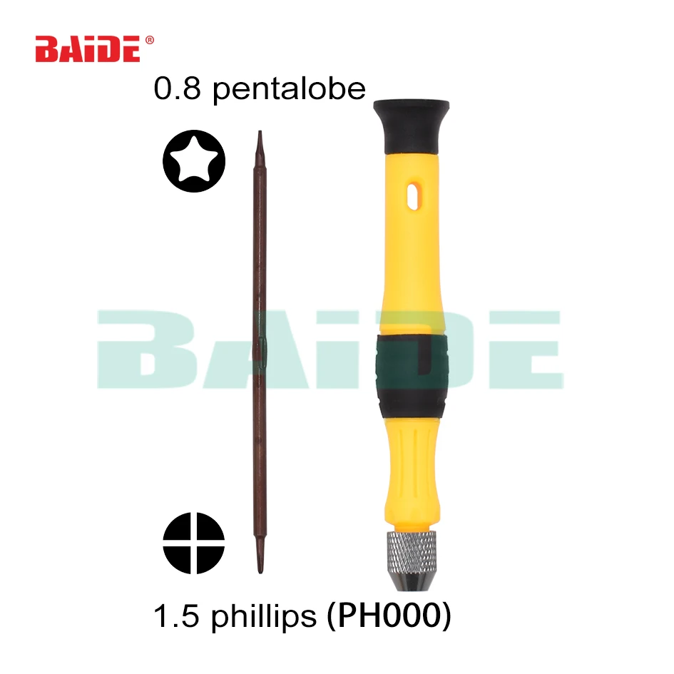 Двойная головка 2 в 1 комбинированная отвертка 5 Phillips PH00 PH000 0.6Y 0 8 Pentalobe винт drver для