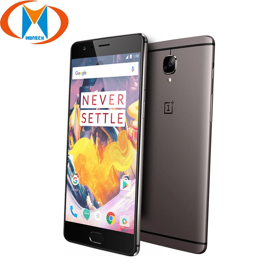 OnePlus 3T смартфон с 5 дюймовым дисплеем восьмиядерным процессором Snapdragon 821 ОЗУ 6 ГБ