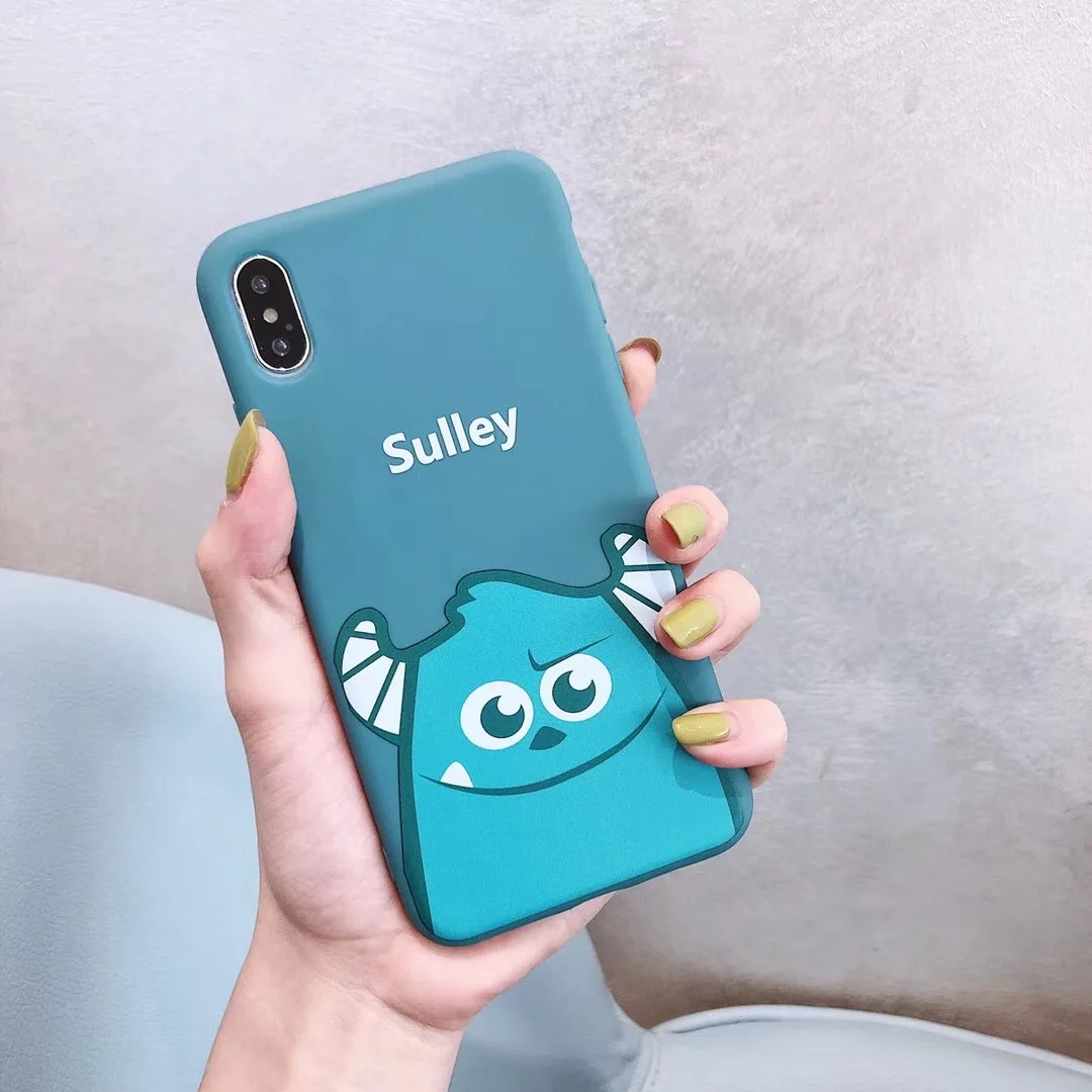 Милый мультяшный чехол для телефона sulley Mike iphone 7 plus 8 6 s аниме x xs max xr Fundas чехлы |