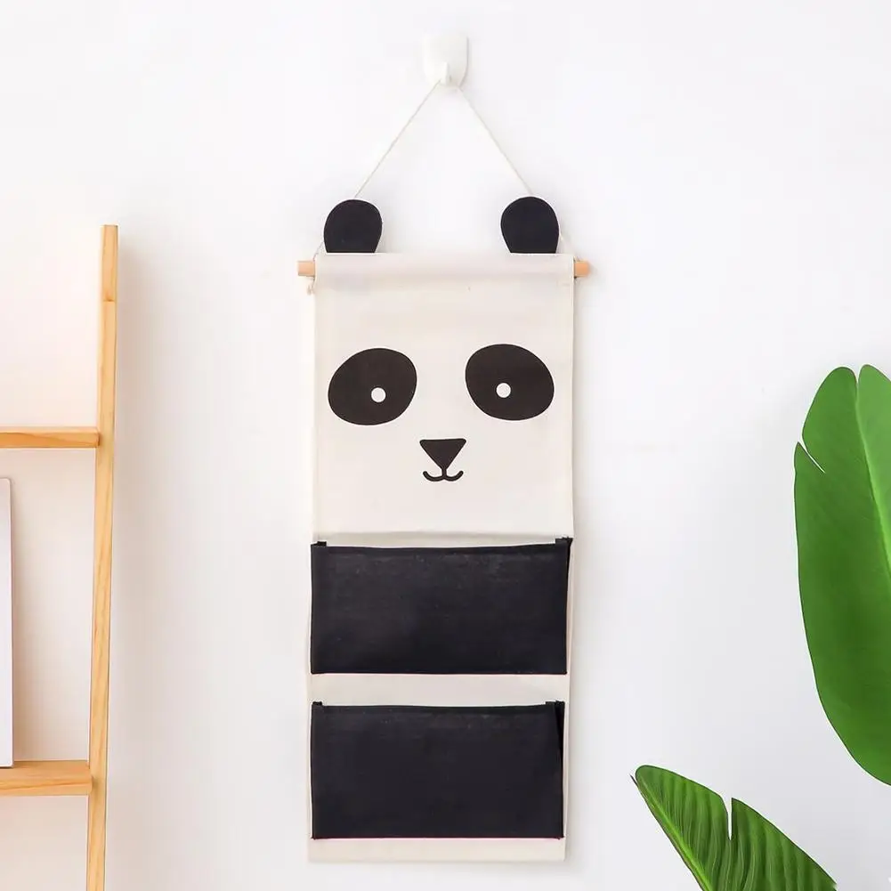 2 больших кармана серии выражений ушей настенная сумка для хранения