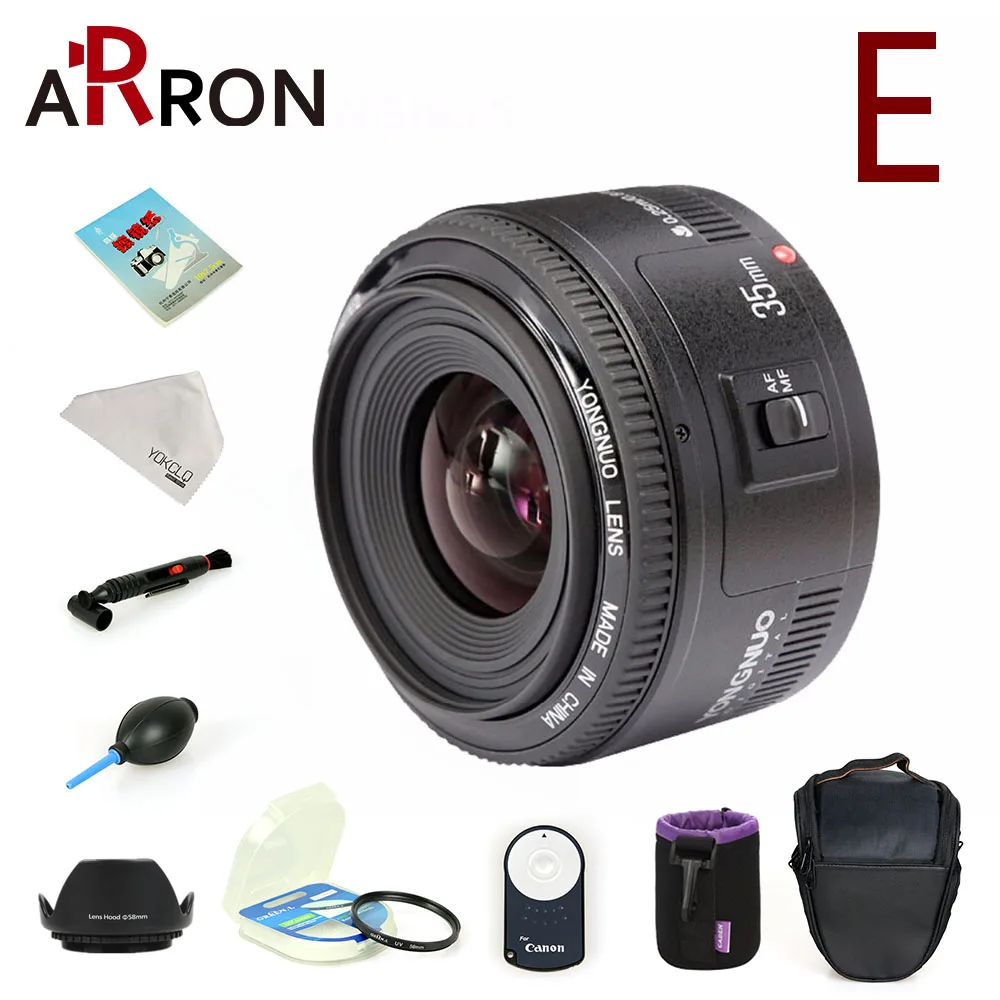 Новый объектив Yongnuo YN35mm F2 с широкоугольным фиксированным объективом dslr для nikon D7100