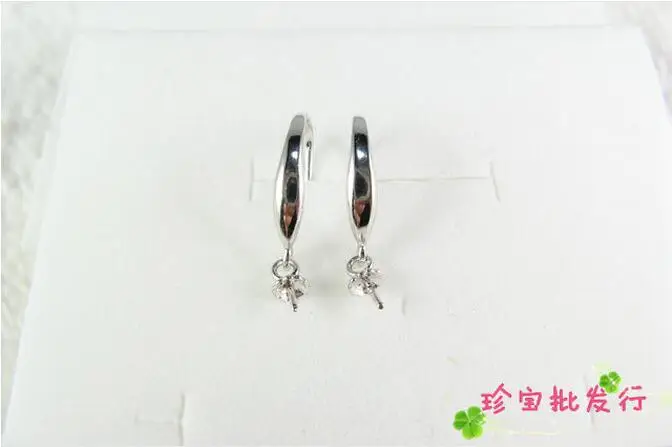 5 пар ювелирное изделие настоящее чистое серебро 925 пробы серьги гладкий крючок