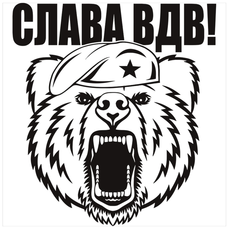 

CS-586# Sticker of Glory Airborne funny car sticker and decal white/black vinyl auto car stickers