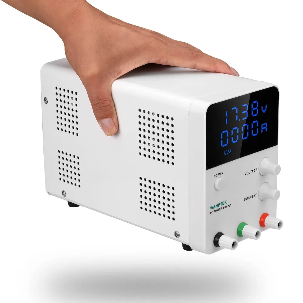 Wanptek DC Регулируемый источник питания лабораторный регулятор напряжения настольный источник цифровой мощности 30 в 60 в 5A 10A выход Прямая