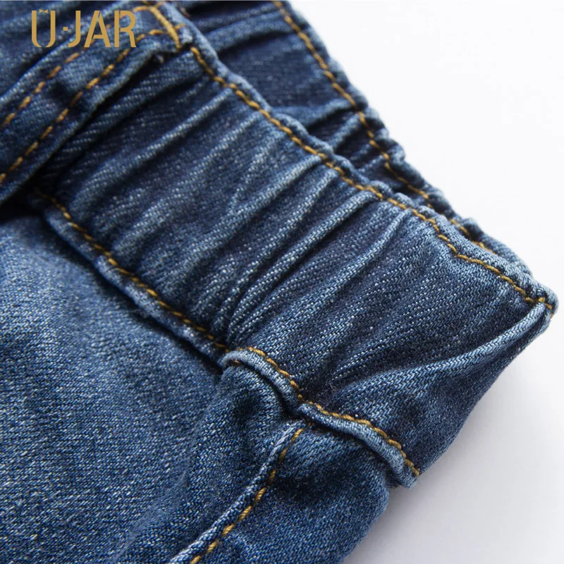Ujar мальчиков повседневные Модные Винтажные Джинсы отверстие и царапин крутые