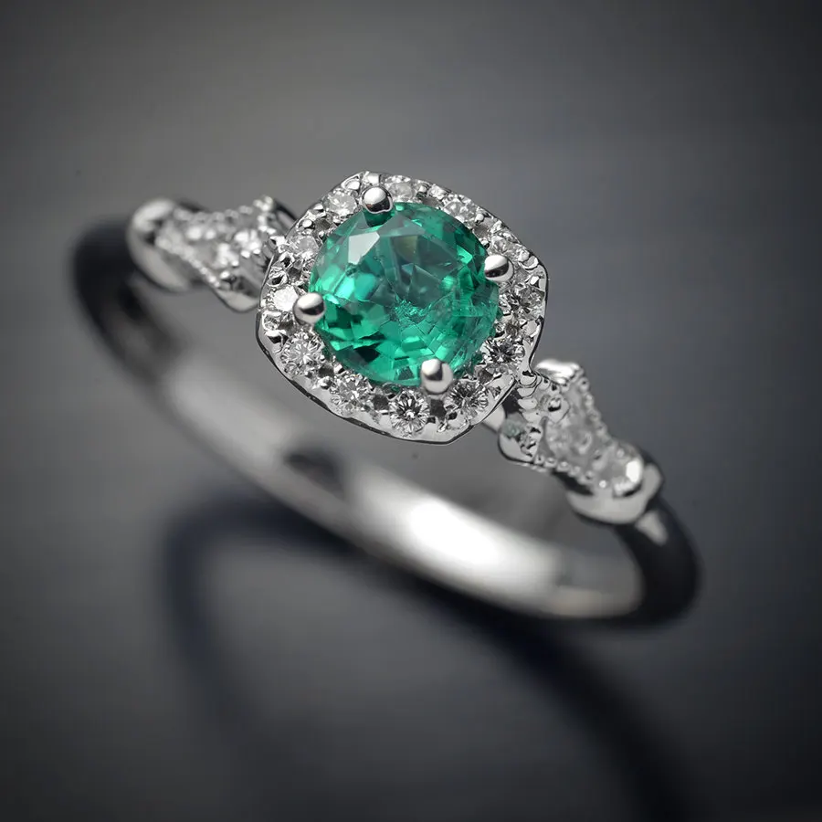 Прохладный Большой Камень Promise Ring кубический циркон сверкающий кристалл