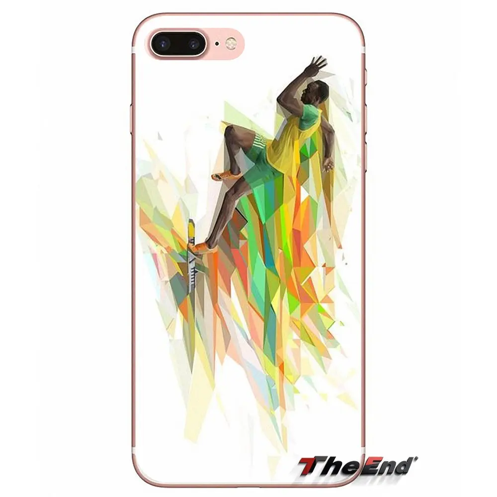 Для Samsung Galaxy S2 S3 S4 S5 MINI S6 S7 edge S8 S9 Plus Note 2 3 4 5 8 Coque Fundas Custom Case Usain Bolt Quick Man